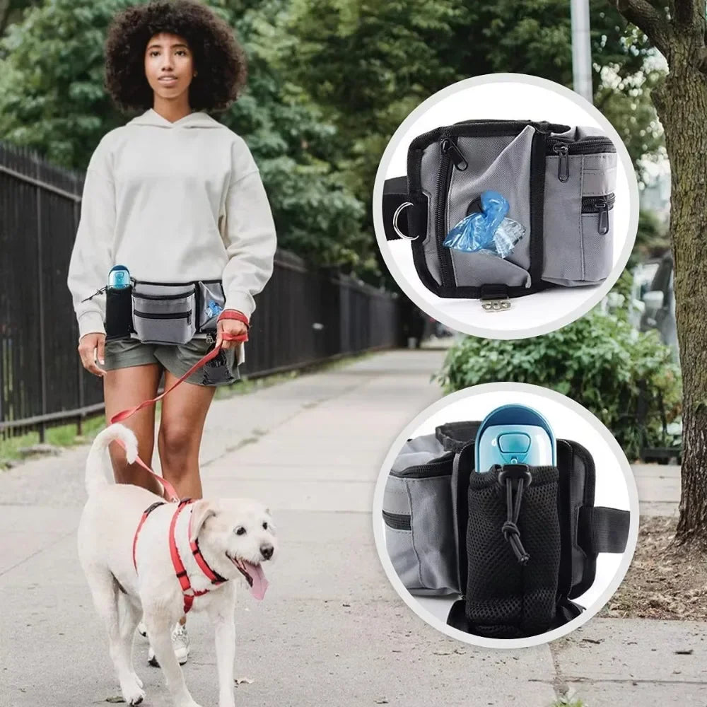 Sacoche de Marche d'Entraînement pour Chien – Mains Libres et Accessoires pour Promenade et Entraînement - Canicat & Compagnie