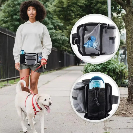 Sacoche de Marche d'Entraînement pour Chien – Mains Libres et Accessoires pour Promenade et Entraînement - Canicat & Compagnie